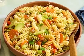 Easy Italian Tri-Color Rotini Pasta Salad