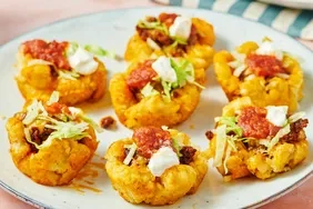 Mini Taco Tater Tot Cups