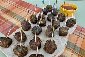 Spinach Garlic Meatballs
