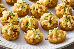 Deviled Egg Tater Tot Bites