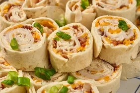 Easy Savory Tortilla Pinwheel Appetizer Preparation Steps