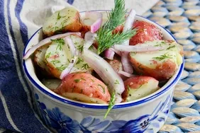 Tangy No-Mayo Dill Red Potato Salad