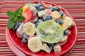 Creamy Tropical Fruit Salad