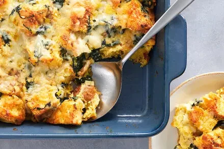 Spinach and Gruyère Breakfast Casserole