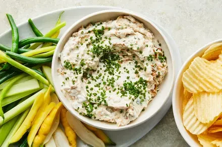Miso-Labneh Onion Dip