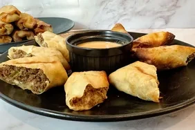Air Fryer Cheesesteak Egg Rolls