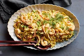 Creamy Shrimp & Veggie Pasta Salad