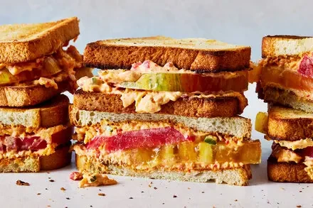 Pimento Cheese and Tomato Sandwiches