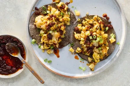 Cheesy Potato Breakfast Tacos