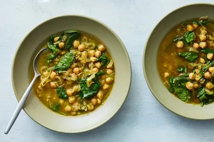 Pesto Chickpea Soup